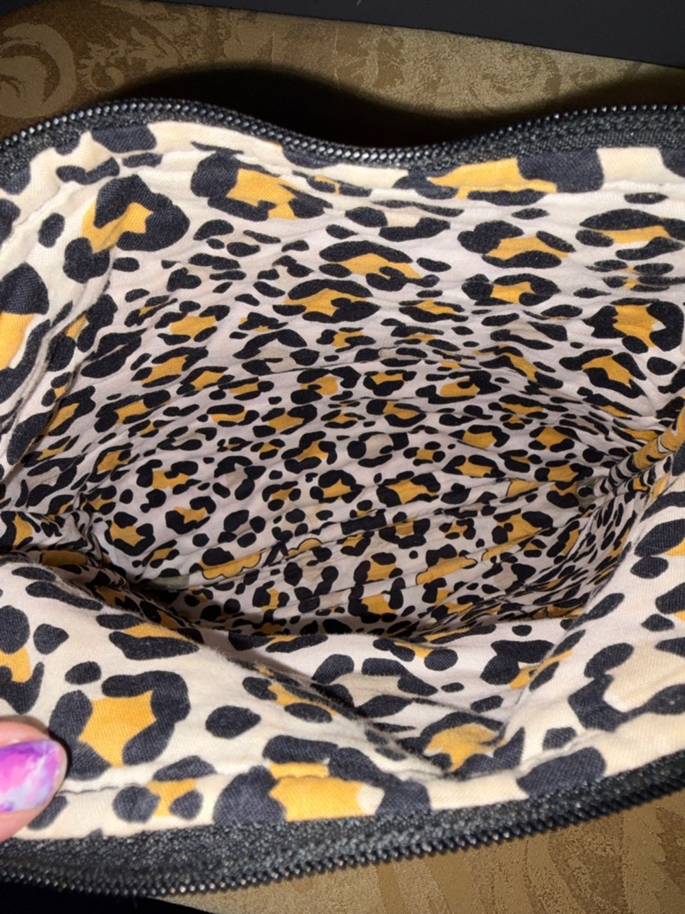 Vera Bradley Yellow Floral Quilted Crossbody with Black Accents - Picture 6 of 7